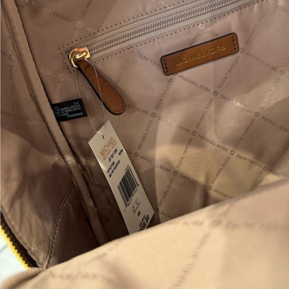 Michael Kors Jet Set Item Medium Backpack MK Brown - Picture 11 of 11